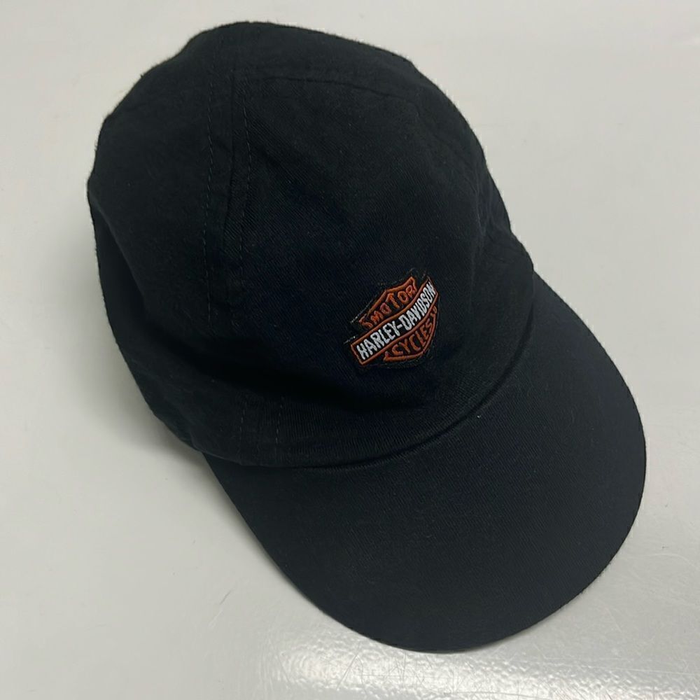 Harley Davidson Motorcycle Biker Head Baseball Cap Black- Infant/Toddler